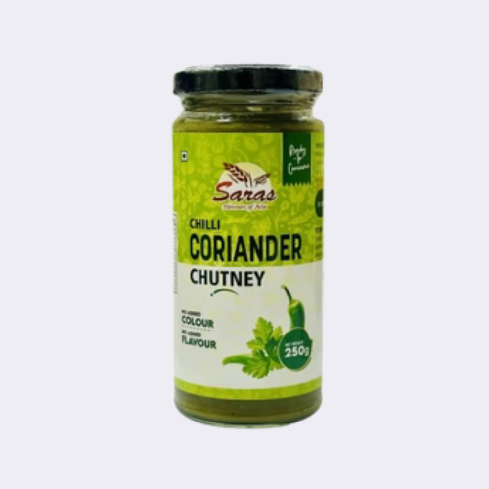 Saras Chill Coriander Chutney 250g
