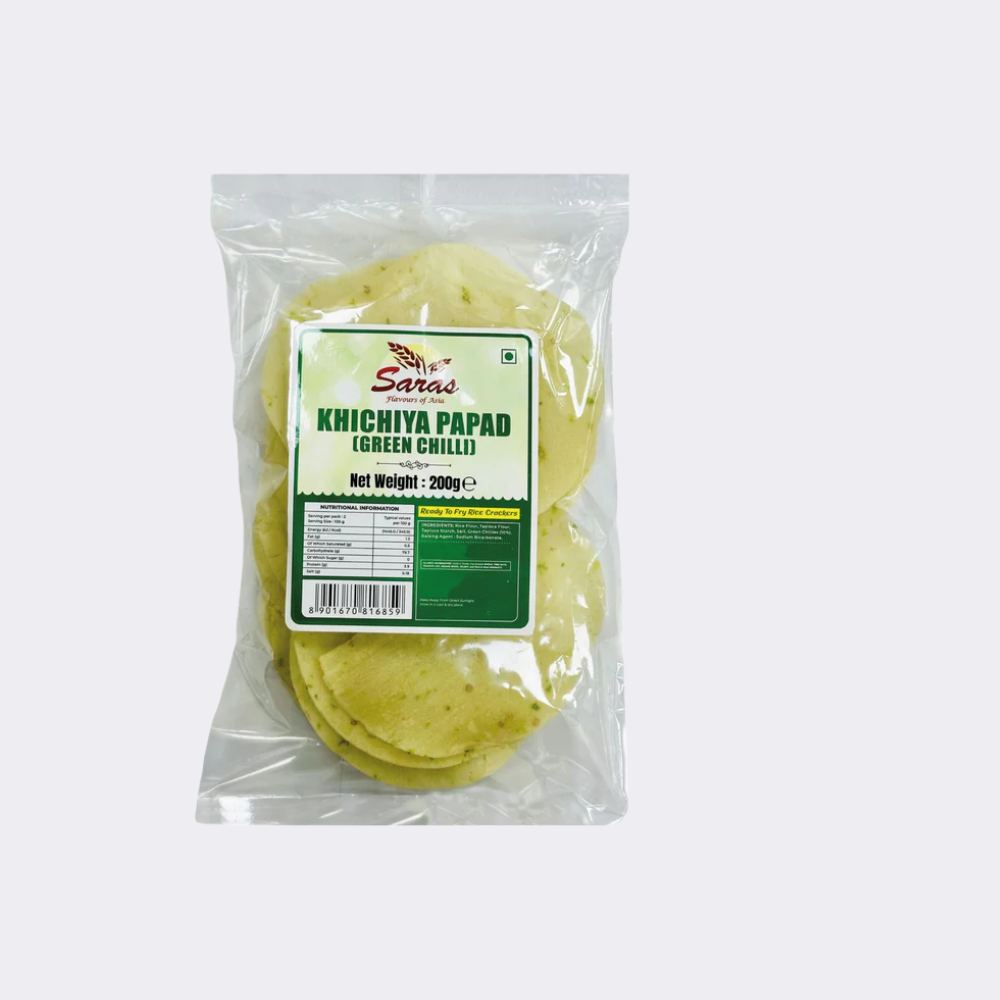 Saras Mini Greenchilli Papad