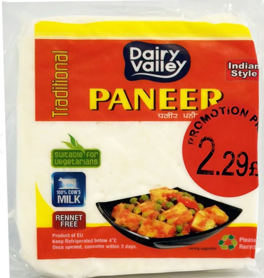 Dairy valley paneer